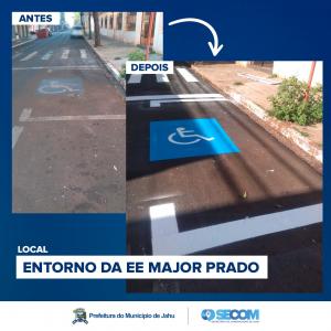 Imagem da notícia MAJOR PRADO E LAUDELINO DE ABREU RECEBEM REVITALIZAÇÃO DE SINALIZAÇÃO