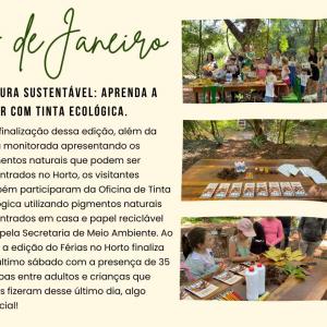 Imagem da notícia BALANÇO - FÉRIAS NO HORTO