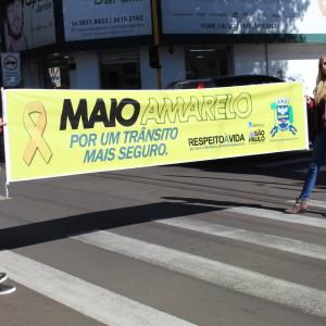 Imagem da notícia Prefeitura participa com ações no movimento Maio Amarelo - FOTOS