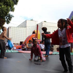 Imagem da notícia Semana de conscientização do Combate ao Trabalho Infantil: Ação comunitária, com recreação e passeio ciclístico na Praça da Matriz do Distrito de Potunduva - FOTOS
