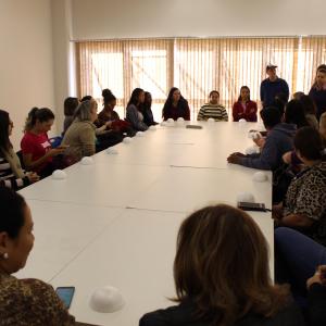 Imagem da notícia Oficina de fantoches para orientadores do Serviço Convivência e Fortalecimento de Vínculos - FOTOS