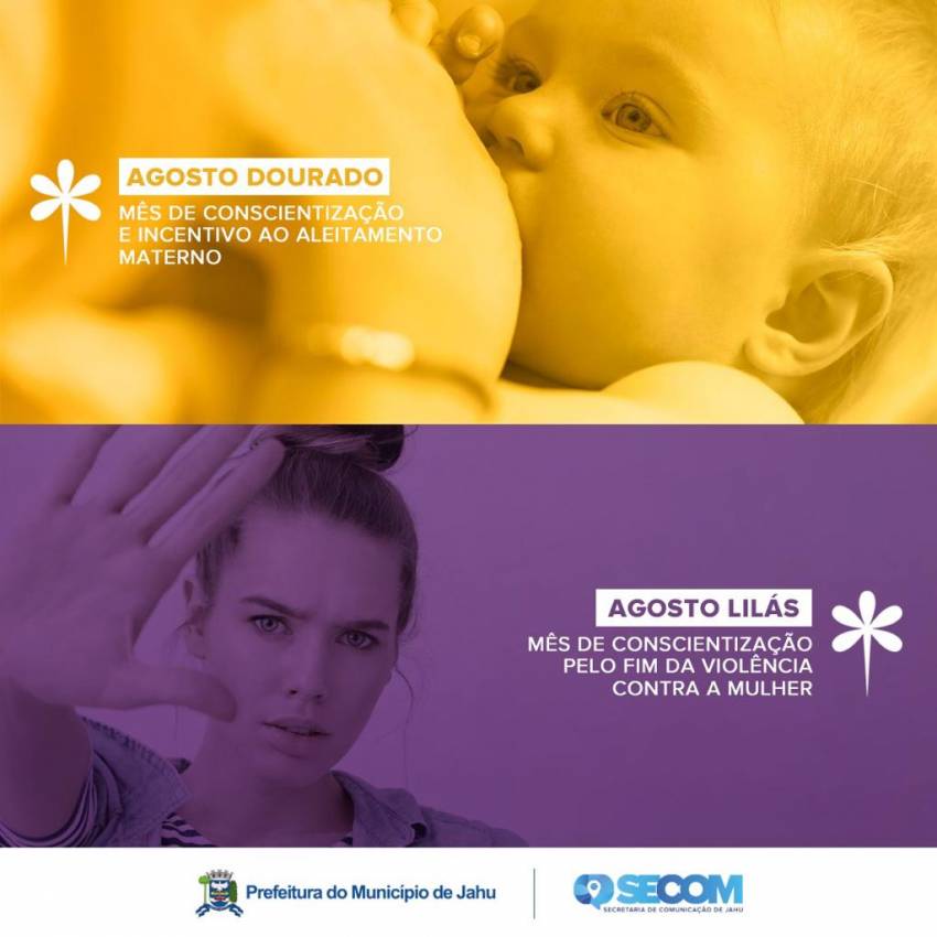 PREFEITURA CELEBRA 'AGOSTO DOURADO' E 'AGOSTO LILÁS'