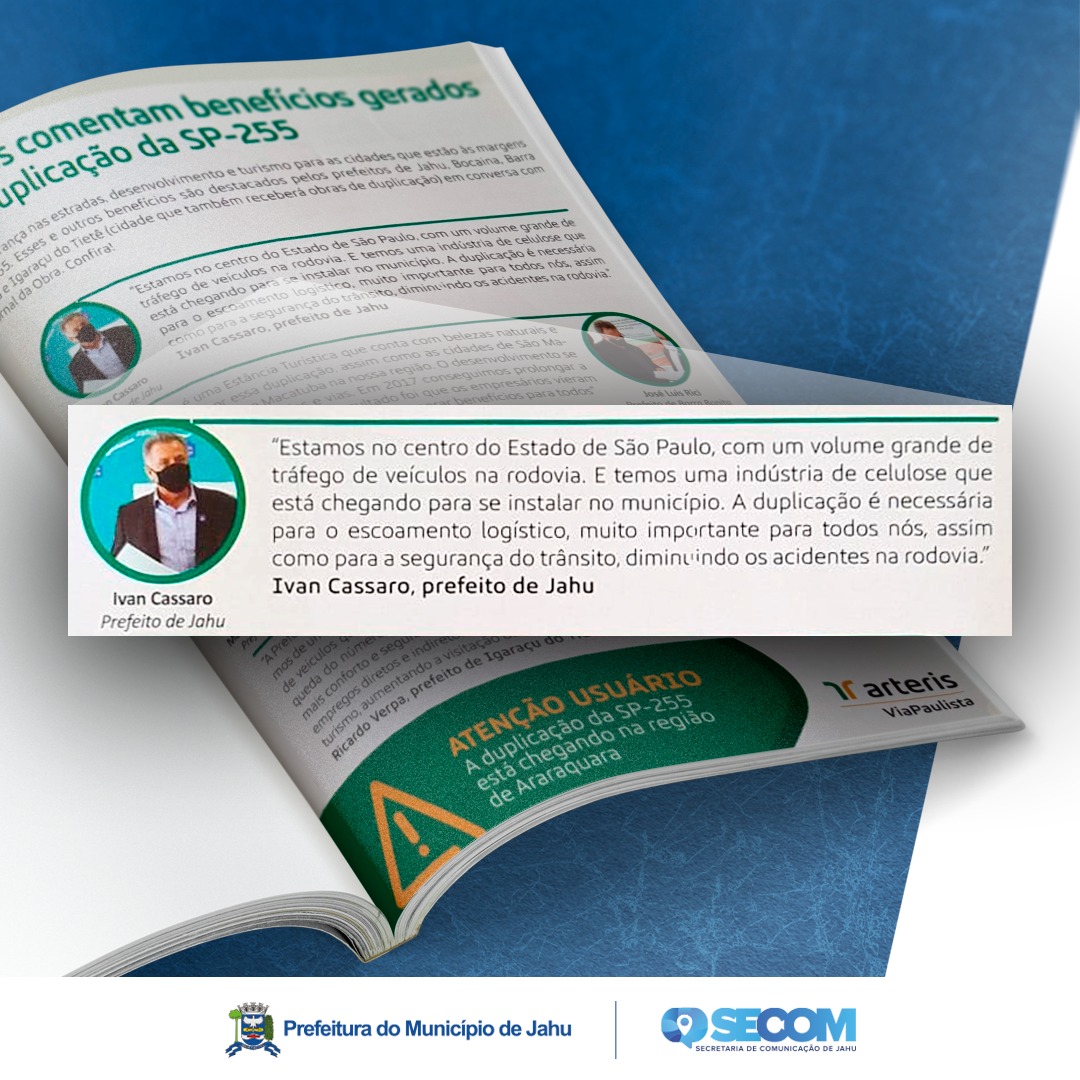 PREFEITO DESTACA IMPORTÂNCIA DE DUPLICAÇÃO DE RODOVIA