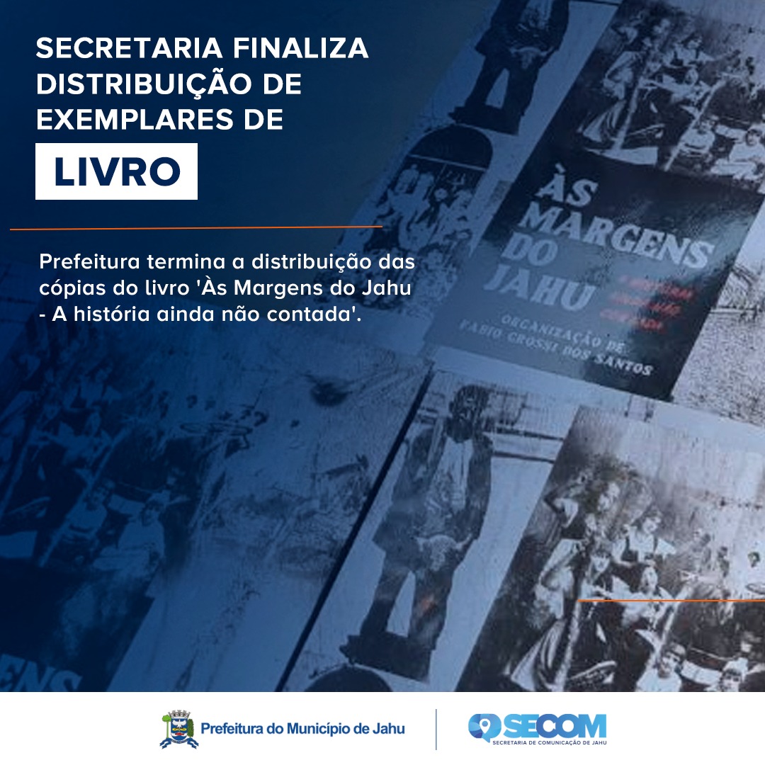 CULTURA FINALIZA DISTRIBUIÇÃO DE EXEMPLARES DE LIVRO