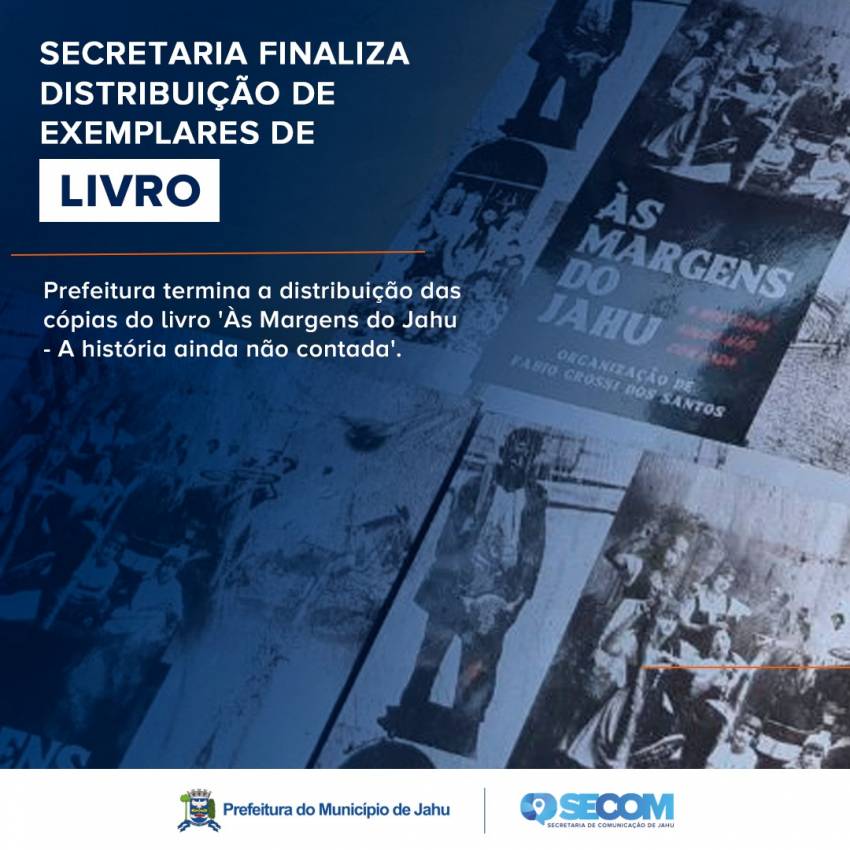 CULTURA FINALIZA DISTRIBUIÇÃO DE EXEMPLARES DE LIVRO
