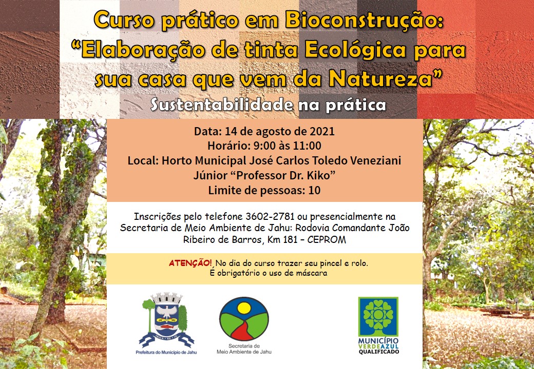 CURSO ENSINA PREPARO DE TINTA ECOLÓGICA