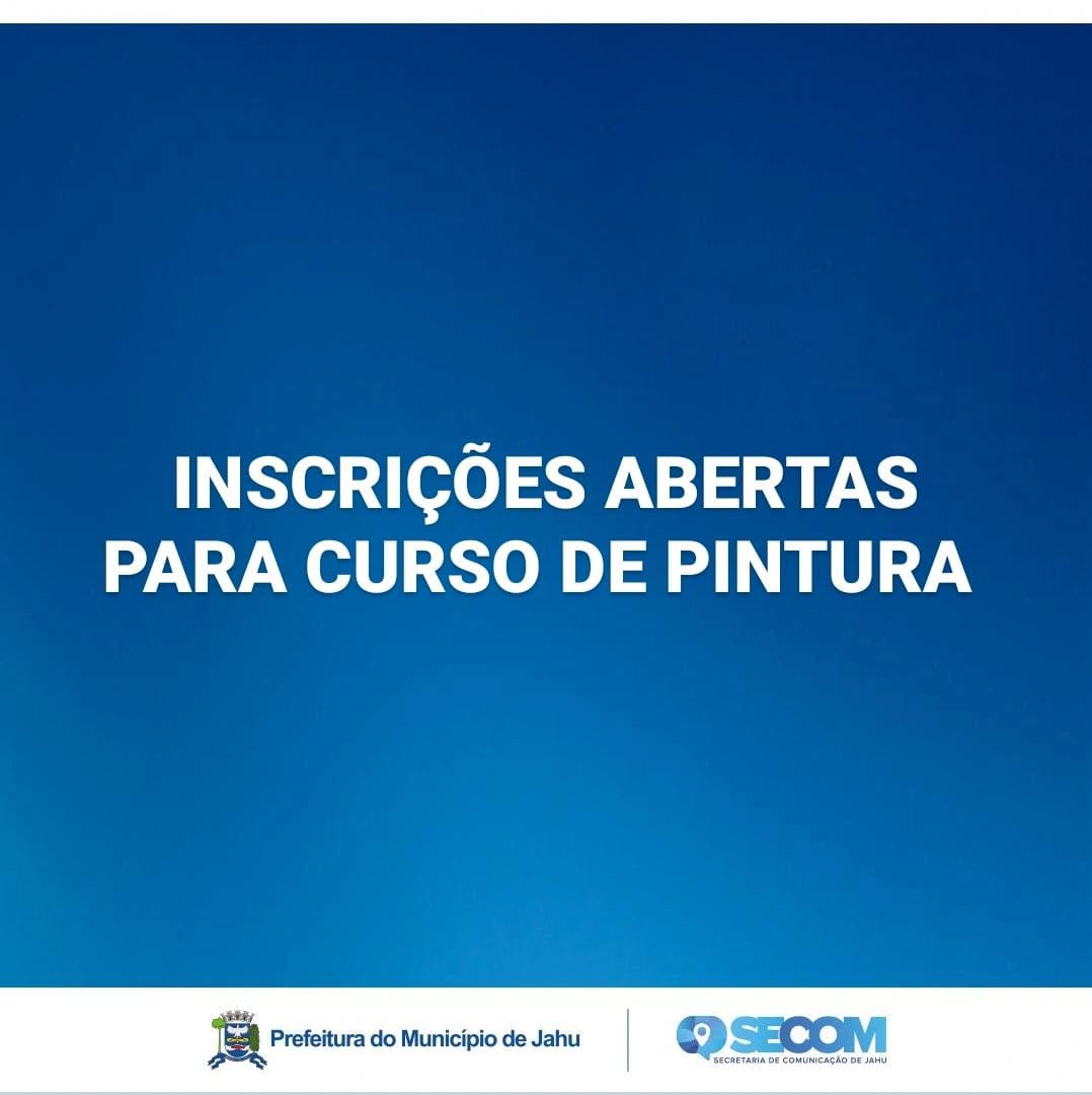 CULTURA E TURISMO ESTÁ COM INSCRIÇÕES ABERTAS PARA CURSO DE PINTURA