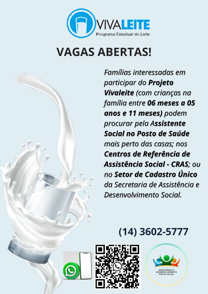 'VIVA LEITE' ESTÁ COM INSCRIÇÕES ABERTAS