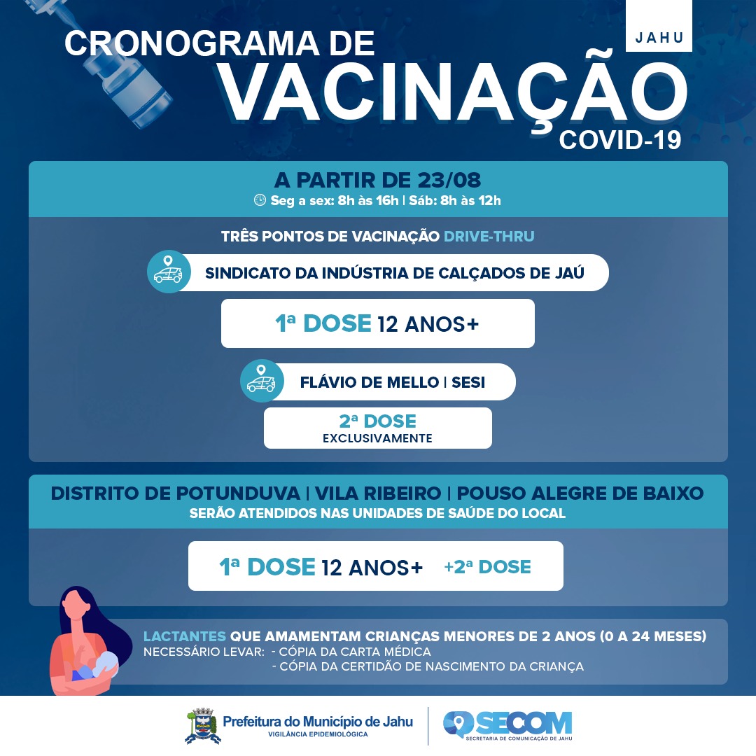 JAHU ANTECIPA VACINAÇÃO DE ADOLESCENTES SEM COMORBIDADES