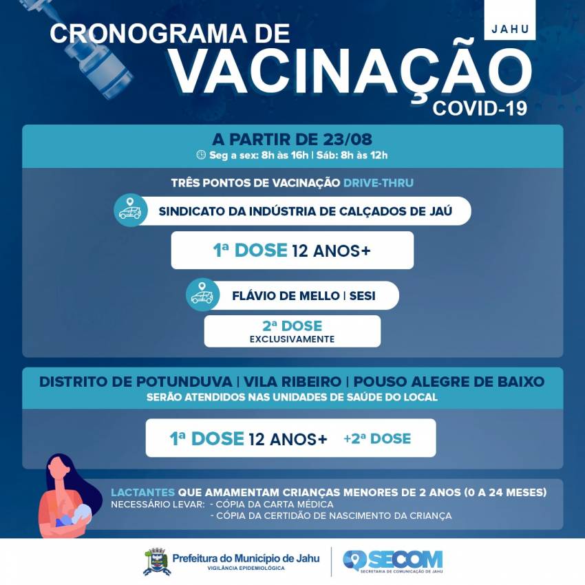 JAHU ANTECIPA VACINAÇÃO DE ADOLESCENTES SEM COMORBIDADES