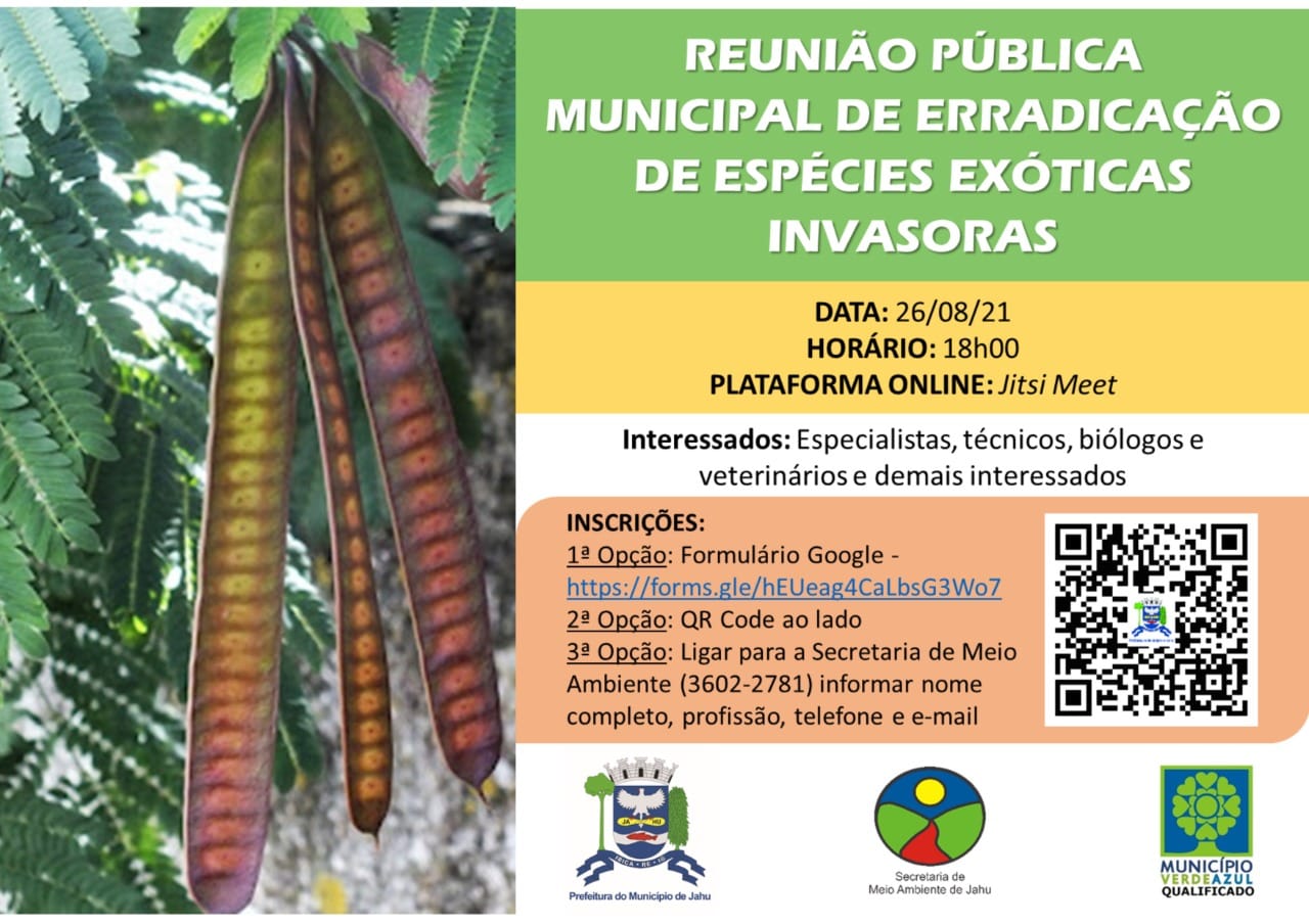 MUNICÍPIO ELABORA PROGRAMA PARA ACABAR COM ESPÉCIES EXÓTICAS INVASORAS