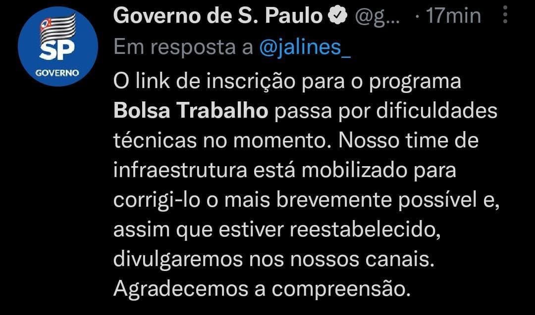 ABERTAS AS INSCRIÇÕES PARA O 'BOLSA TRABALHO'
