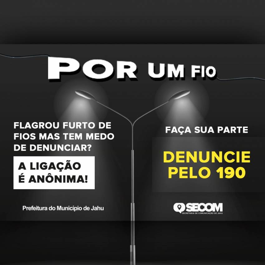 'POR UM FIO' - FAÇA SUA PARTE