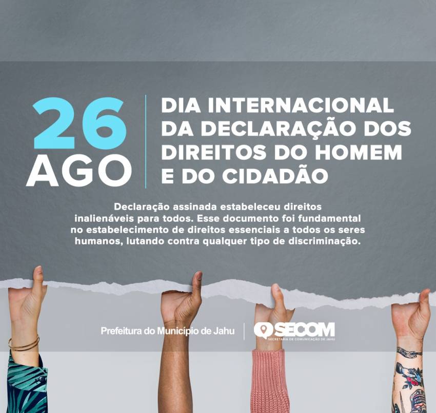 PREFEITURA CELEBRA 'DIA DA DECLARAÇÃO DOS DIREITOS DO HOMEM E DO CIDADÃO'
