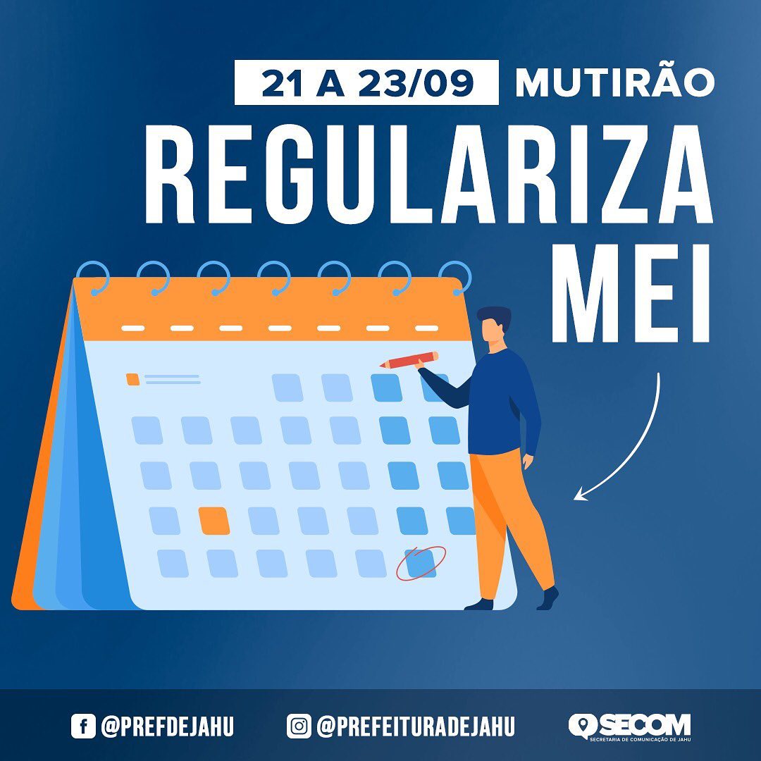MUTIRÃO 'REGULARIZA MEI' ACONTECE ENTRE OS DIAS 21 E 23