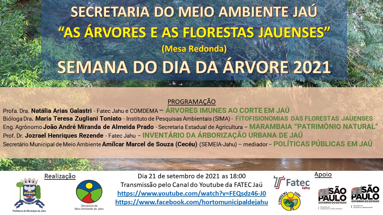 SEMEIA PROMOVE DISCUSSÃO SOBRE ÁRVORES E FLORESTAS EM JAHU