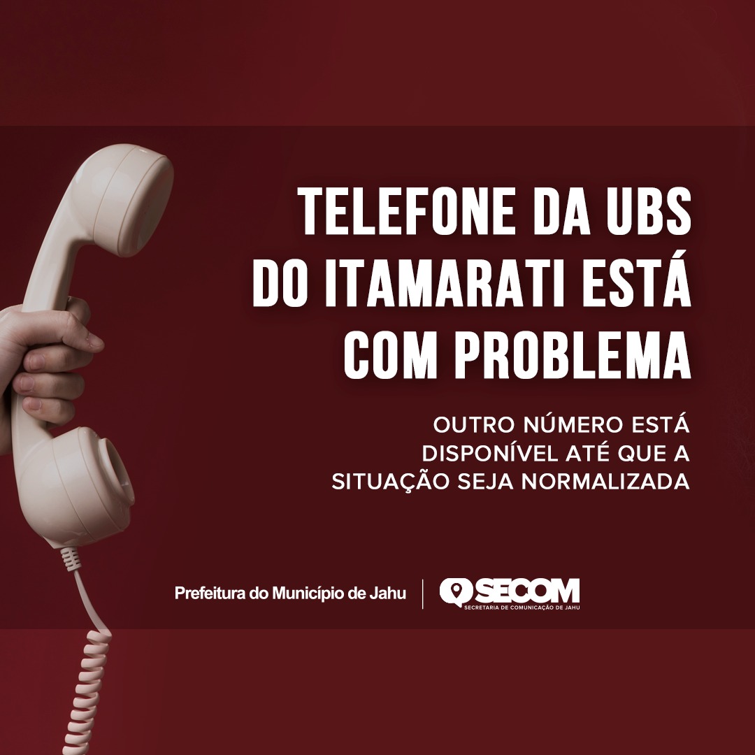 TELEFONE DA UBS DO ITAMARATI ESTÁ COM PROBLEMA