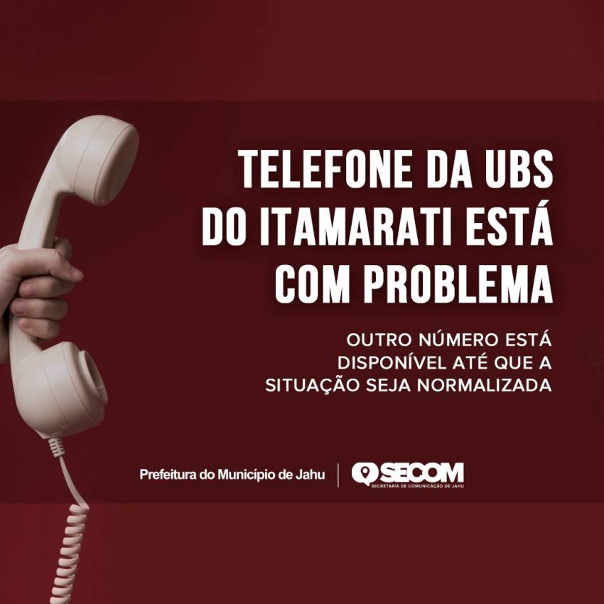 TELEFONE DA UBS DO ITAMARATI ESTÁ COM PROBLEMA