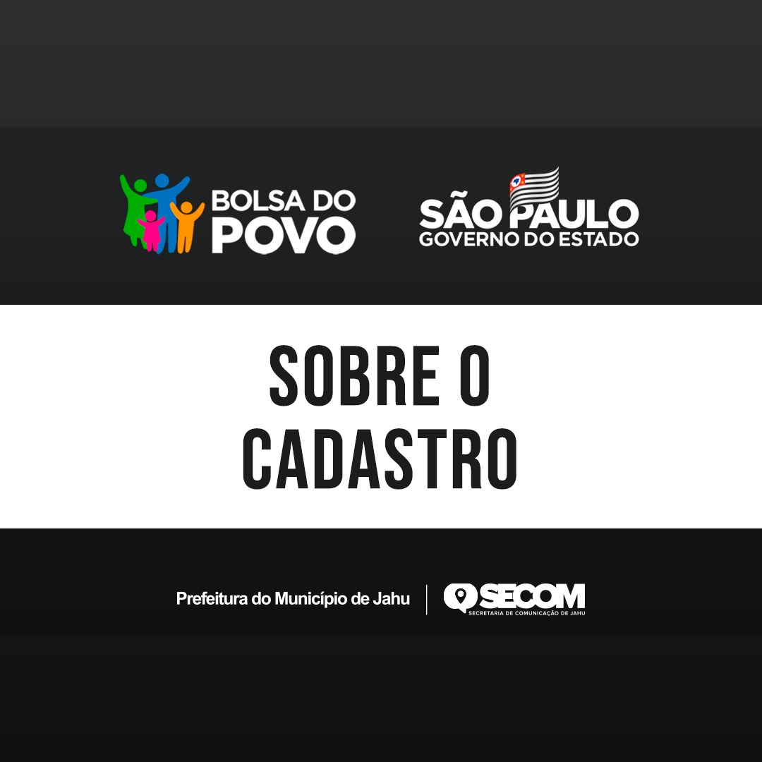 COMUNICADO PORTAL BOLSA DO POVO – CADASTRO