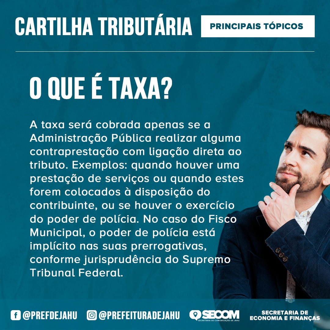 VOCÊ SABE O QUE É TAXA?