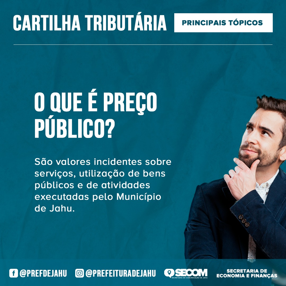 VOCÊ SABE O QUE É PREÇO PÚBLICO?