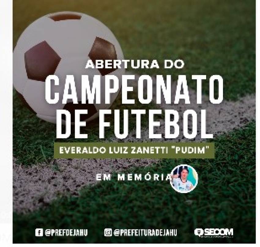 COMEÇA SÁBADO CAMPEONATO DE FUTEBOL DE CAMPO