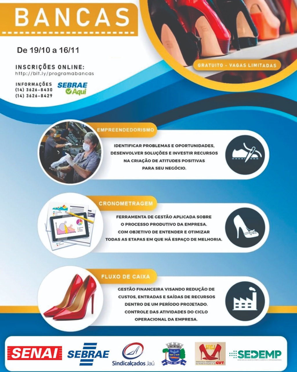 SEBRAE OFERECE CURSO PARA O RAMO CALÇADISTA