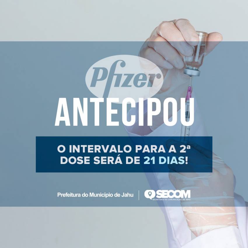 APLICAÇÃO DE SEGUNDA DOSE DA PFIZER