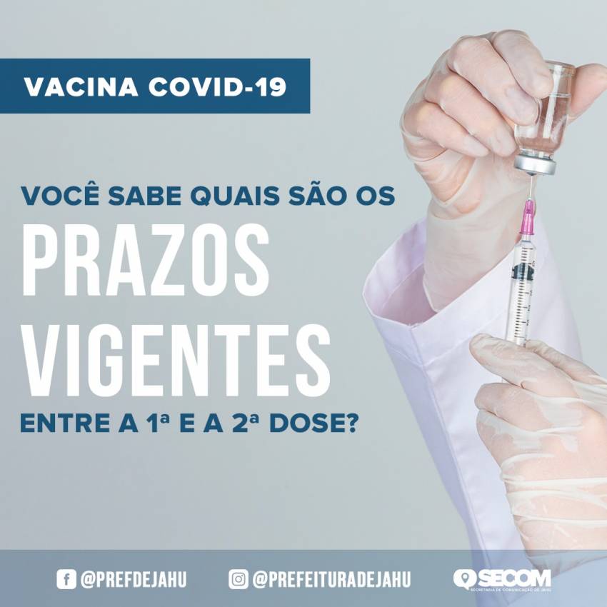 JAHU PASSA A APLICAR SEGUNDA DOSE DE ASTRAZENECA COM NOVO APRAZAMENTO