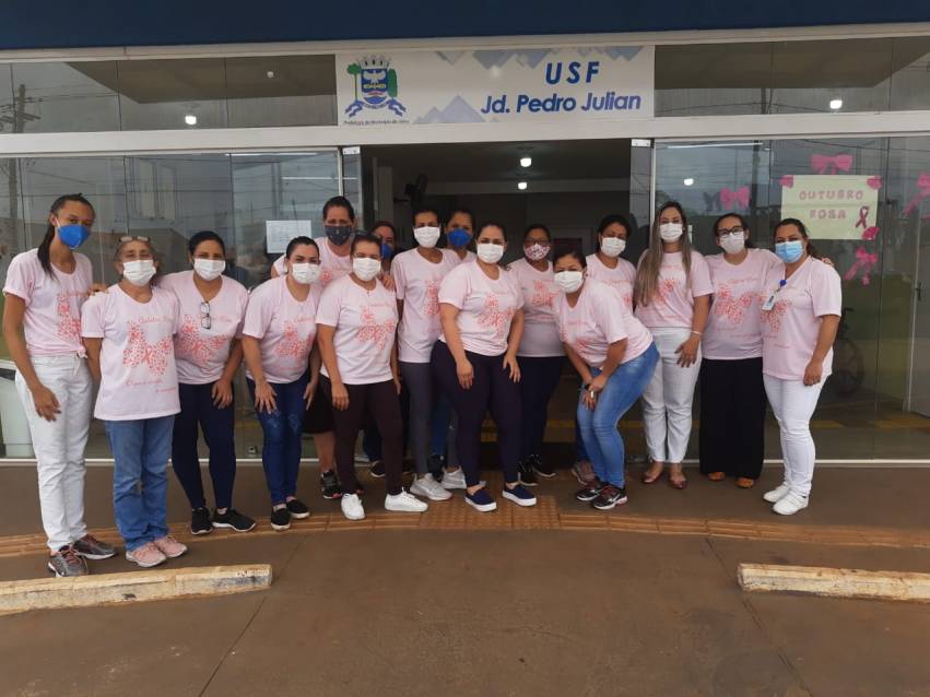 OUTUBRO ROSA: USF PEDRO JULIAN PROMOVE AÇÕES