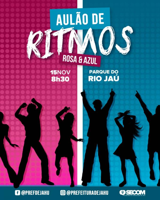 FERIADO TEM AULÃO DE RITMO PARA HOMENS E MULHERES