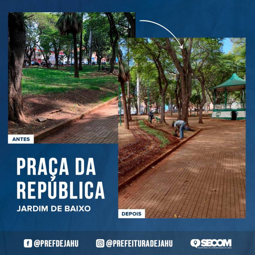REVITALIZAÇÃO REALÇA VIDA E COR DO BELO JARDIM DE BAIXO