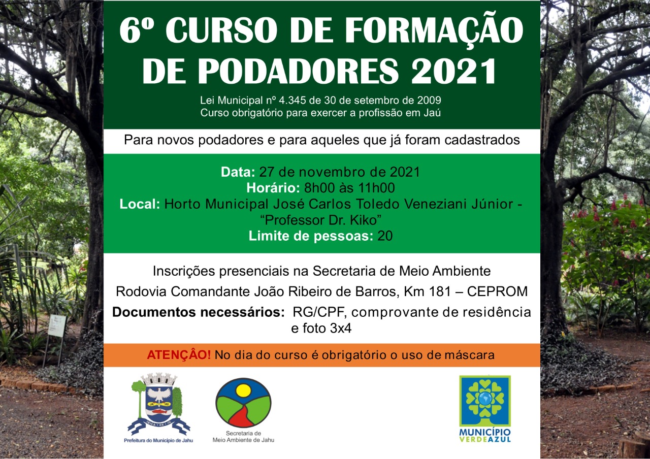SEMEIA ABRE INSCRIÇÕES PARA CURSO DE PODADOR
