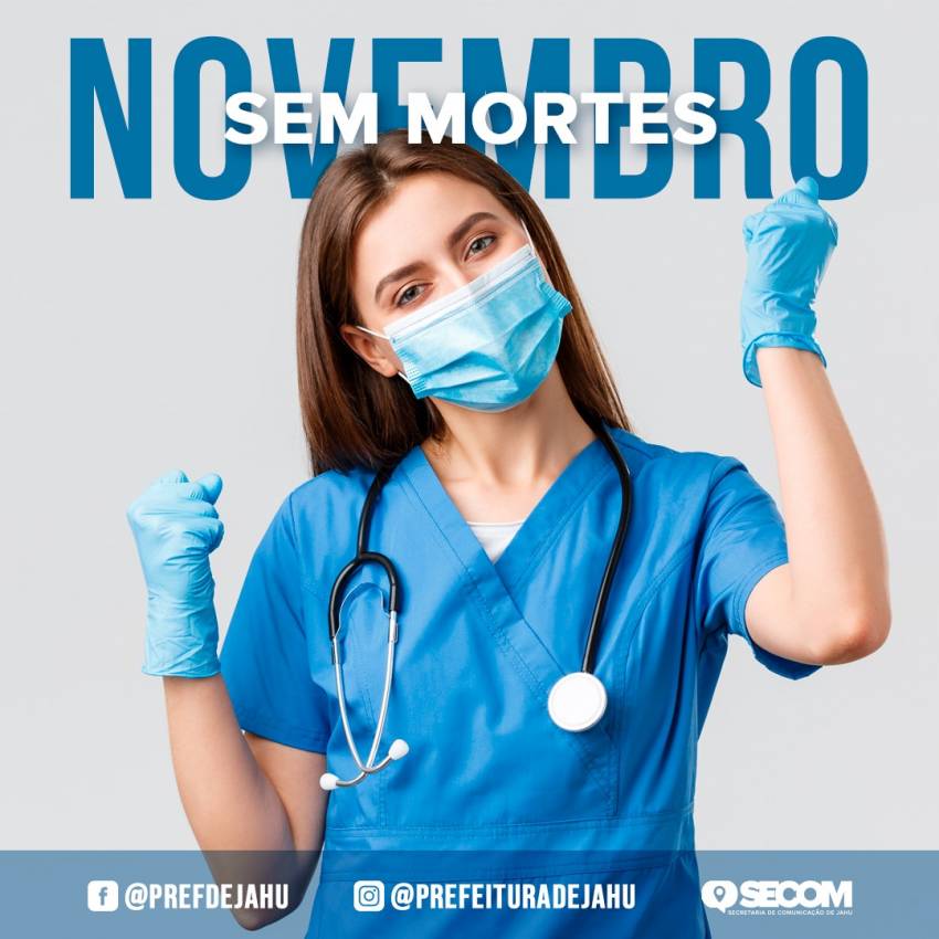 NOVEMBRO TERMINA SEM REGISTRO DE MORTE POR COVID-19