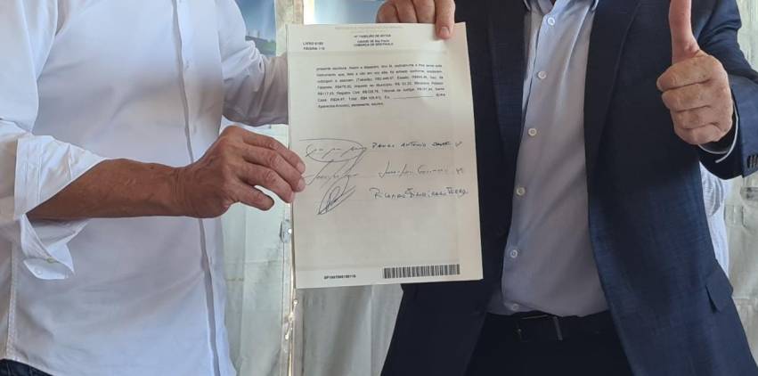 PREFEITURA FORMALIZA DOAÇÃO DE TERRENO AO SENAI