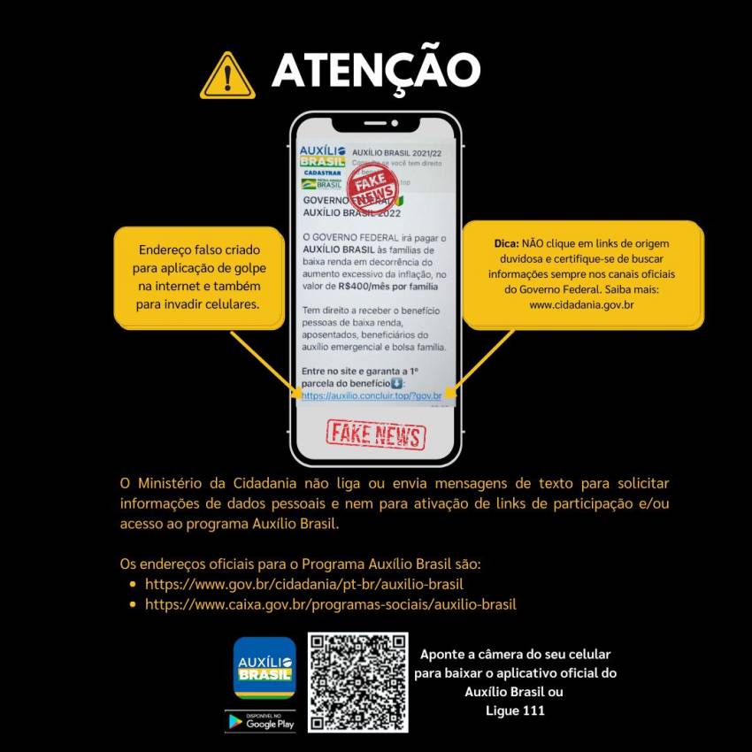 ATENÇÃO: GOLPE!