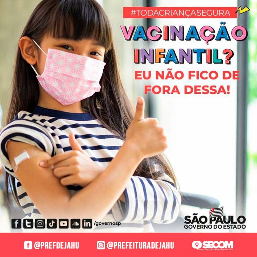 NÃO É MAIS NECESSÁRIO AGENDAMENTO PARA VACINAÇÃO DE CRIANÇAS COM COMORBIDADES