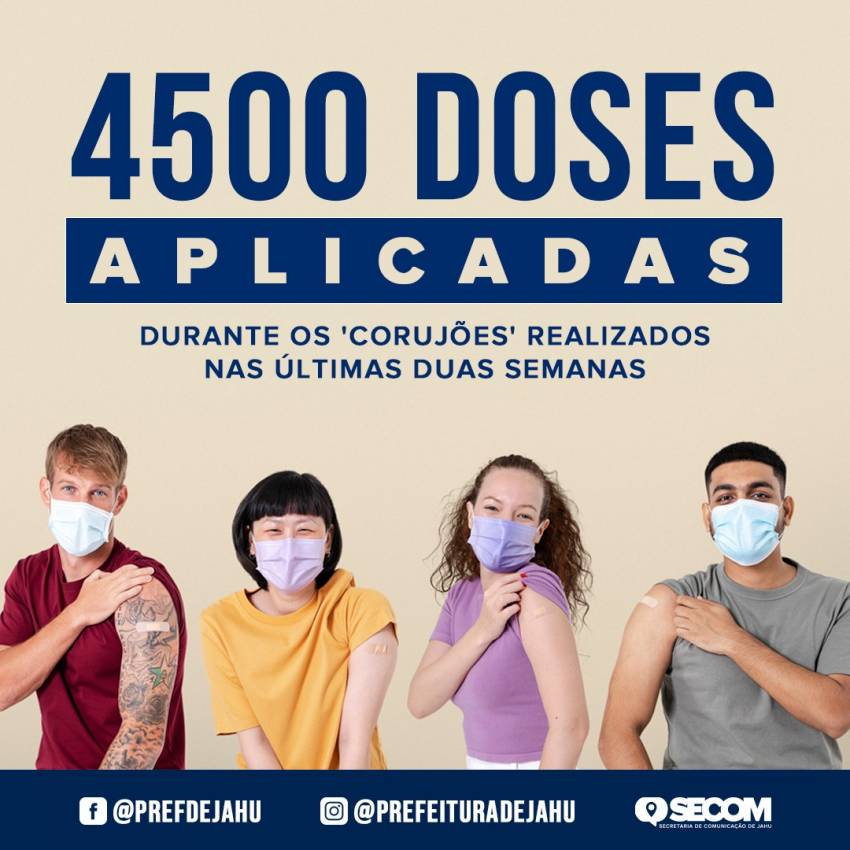 'CORUJÕES' TOTALIZAM 4500 DOSES APLICADAS