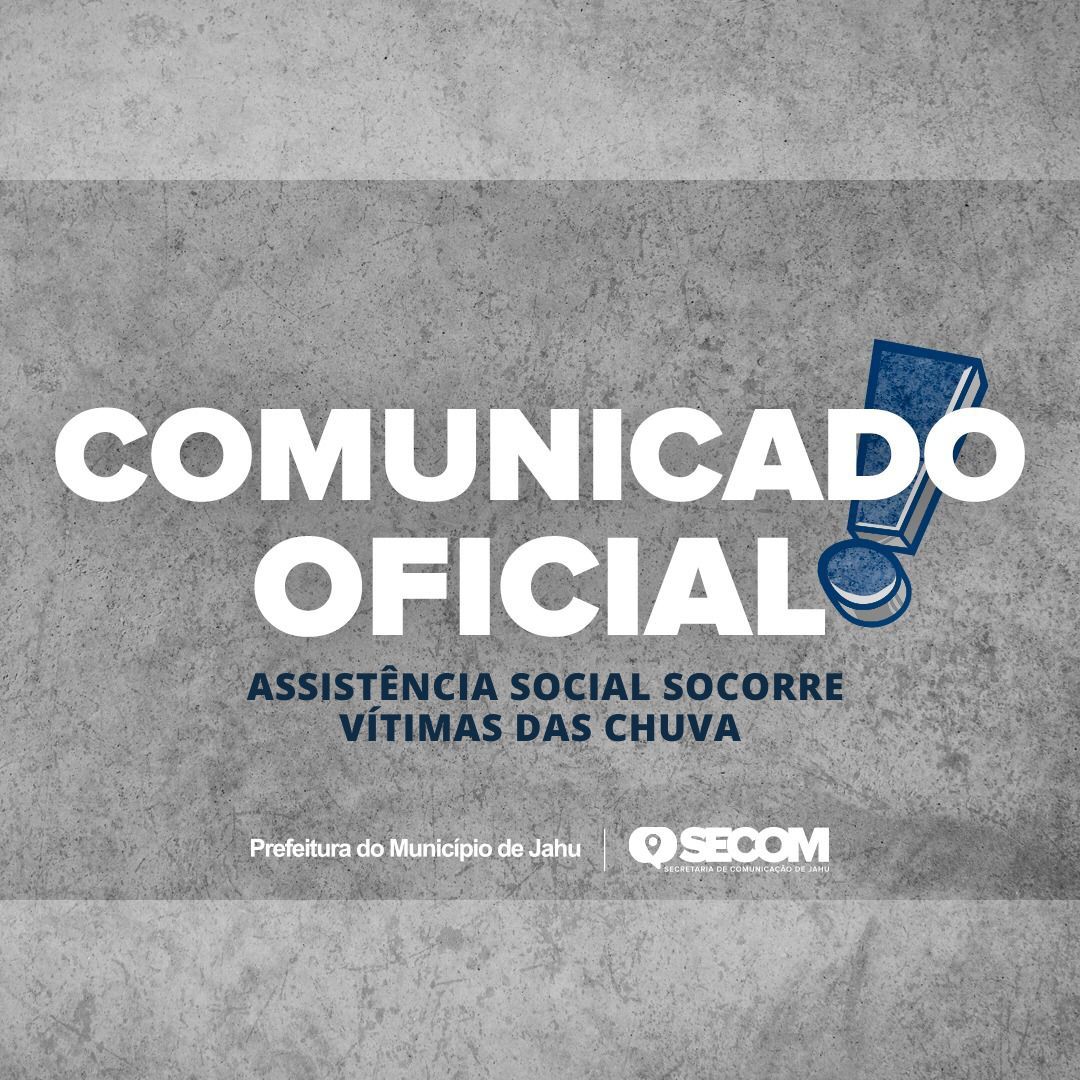 ASSISTÊNCIA SOCIAL SOCORRE VÍTIMAS DAS CHUVAS