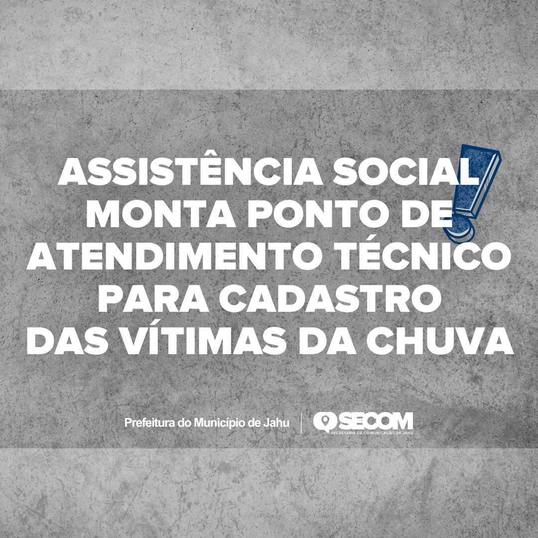 ASSISTÊNCIA SOCIAL MONTA PONTO DE ATENDIMENTO TÉCNICO PARA CADASTRO