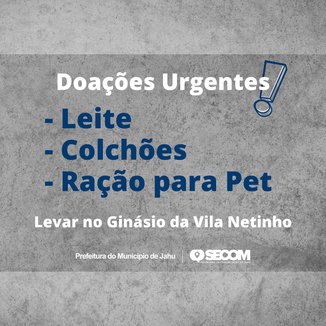 ASSISTÊNCIA SOCIAL PEDE DOAÇÕES COM URGÊNCIA E MONTA PONTO DE ATENDIMENTO TÉCNICO PARA CADASTRO