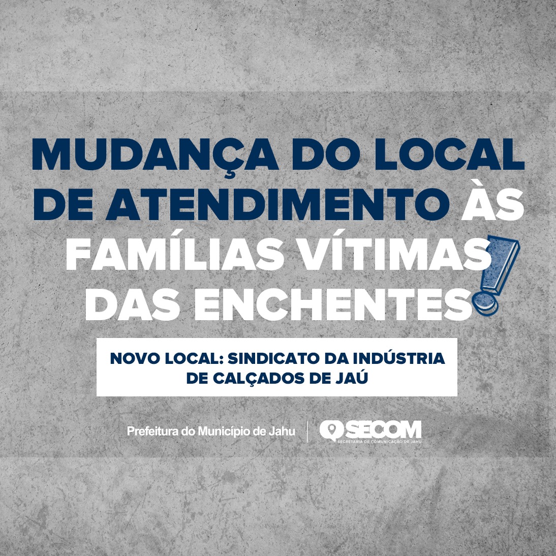 VÍTIMAS DA ENCHENTE TEM NOVO LOCAL DE ATENDIMENTO