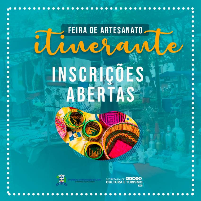 SECRETARIA DE CULTURA CADASTRA ARTESÃOS PARA PARTICIPAÇÃO EM FEIRAS