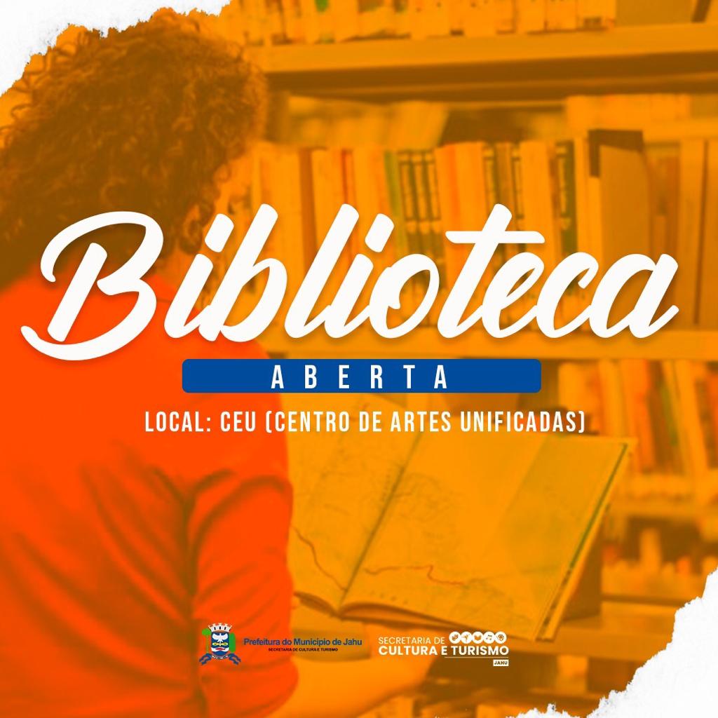 CULTURA E TURISMO RETOMA ATIVIDADES NA BIBLIOTECA DO CEU