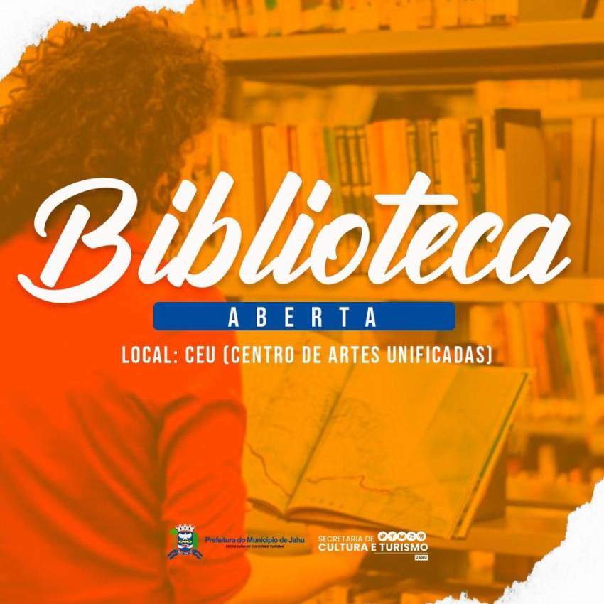 CULTURA E TURISMO RETOMA ATIVIDADES NA BIBLIOTECA DO CEU