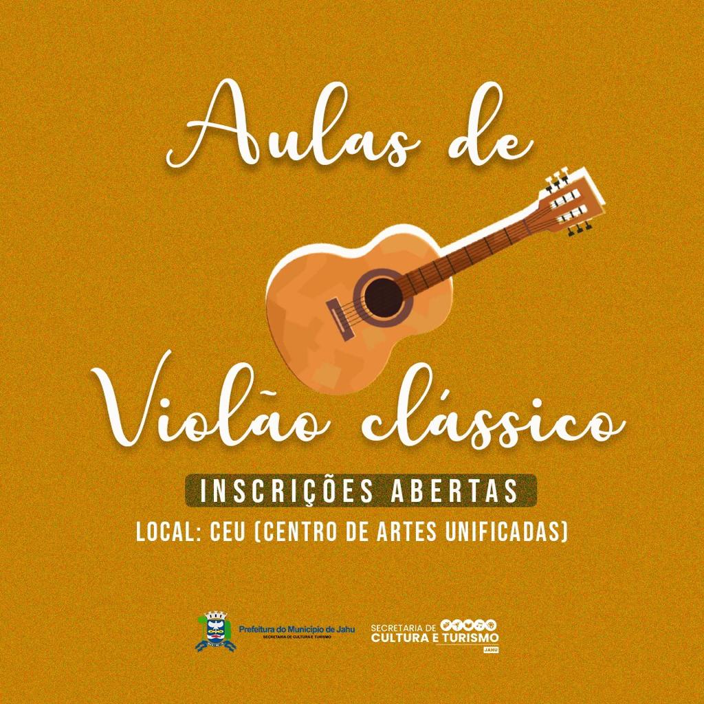 ABERTAS INSCRIÇÕES PARA AULAS GRATUITAS DE VIOLÃO CLÁSSICO