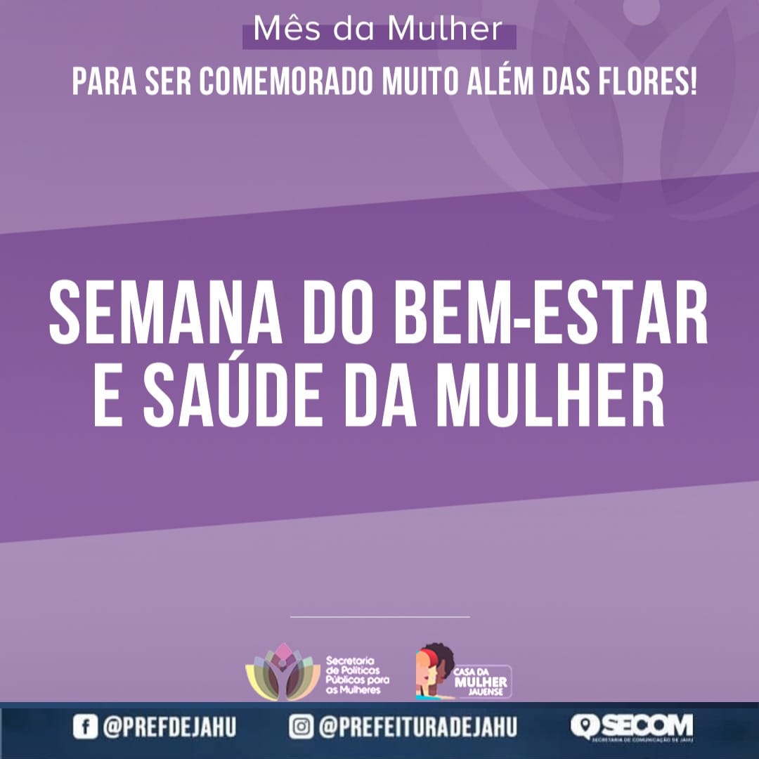 SECRETARIA PREPARA MÊS COM PROGRAMAÇÃO ESPECIAL PARA MULHERES