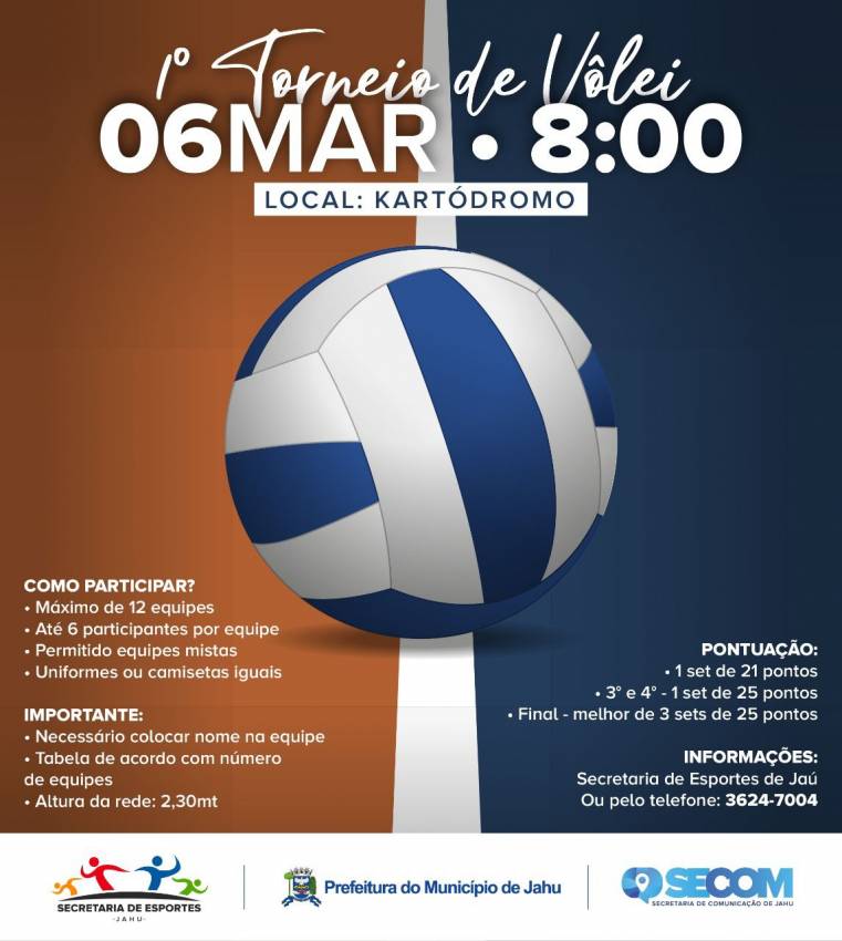 PRIMEIRO TORNEIO DE VÔLEI QUARTETO MISTO OCORRE DOMINGO