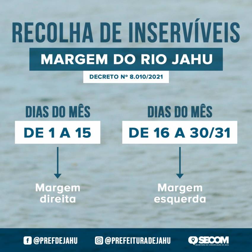 COMEÇA RECOLHA DE INSERVÍVEIS À ESQUERDA DO RIO JAHU