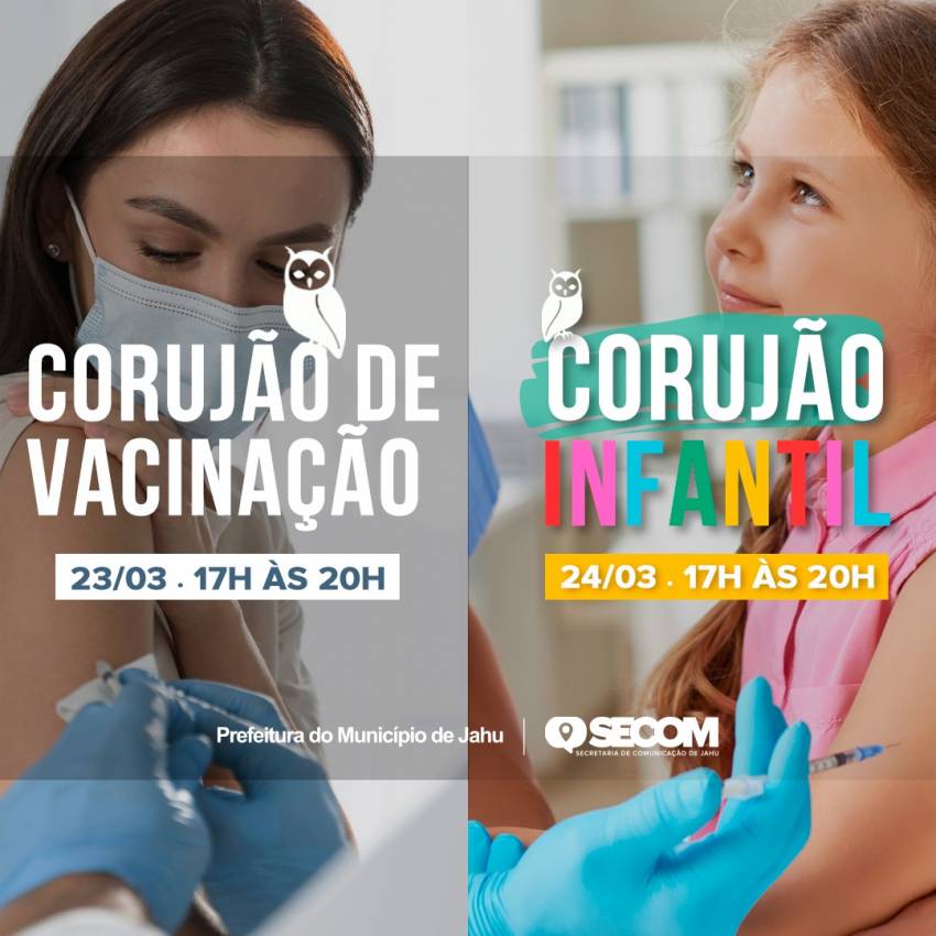 CONFIRA O CRONOGRAMA DE CORUJÕES NESTA SEMANA